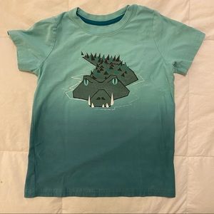 Tea Collection boys ombré alligator tee